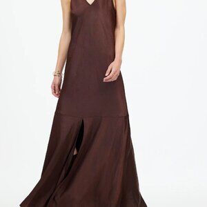 NWT Madewell Satin Sleeveless Maxi Slip Dress
